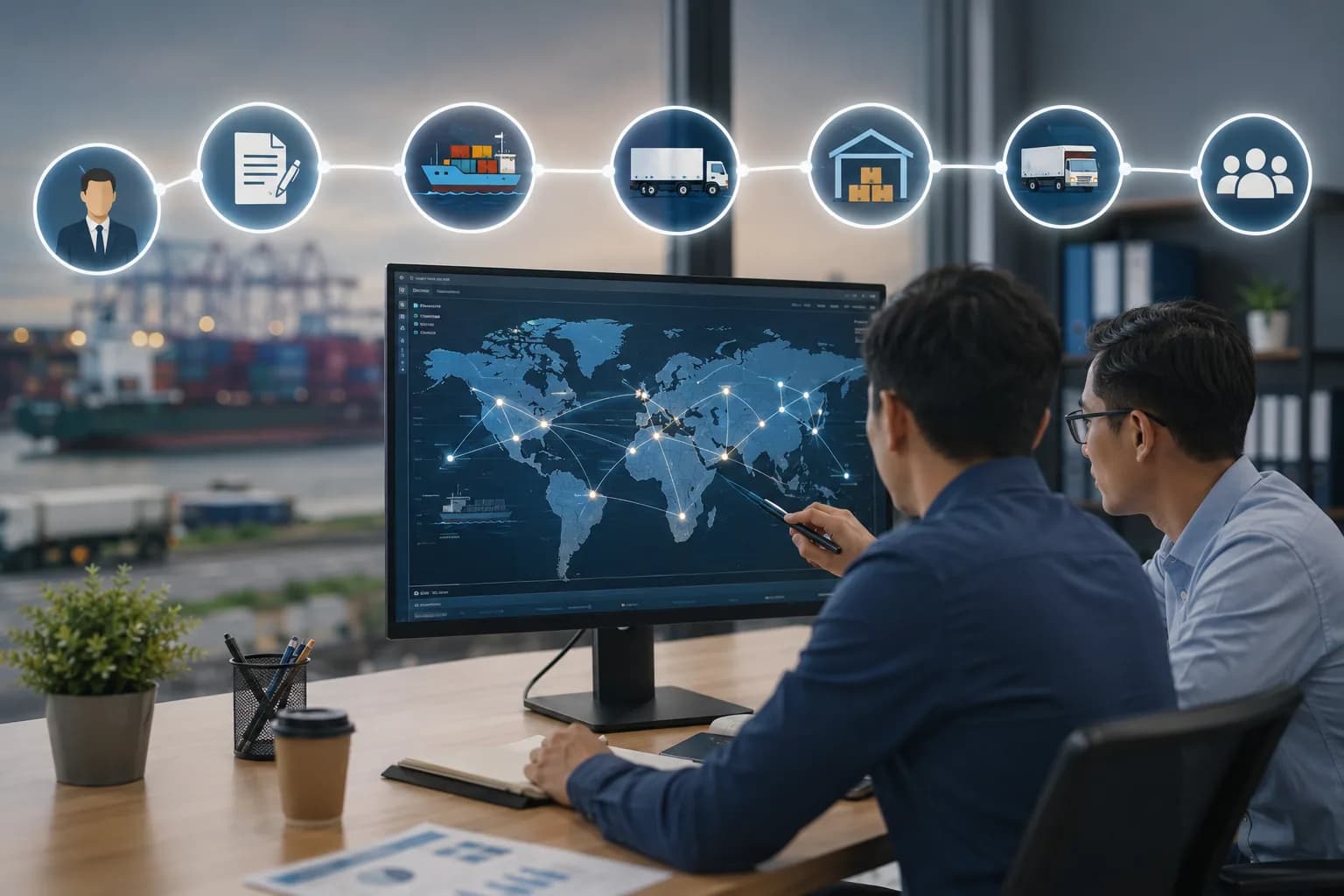 Supply Chain Control in Logistics Operations