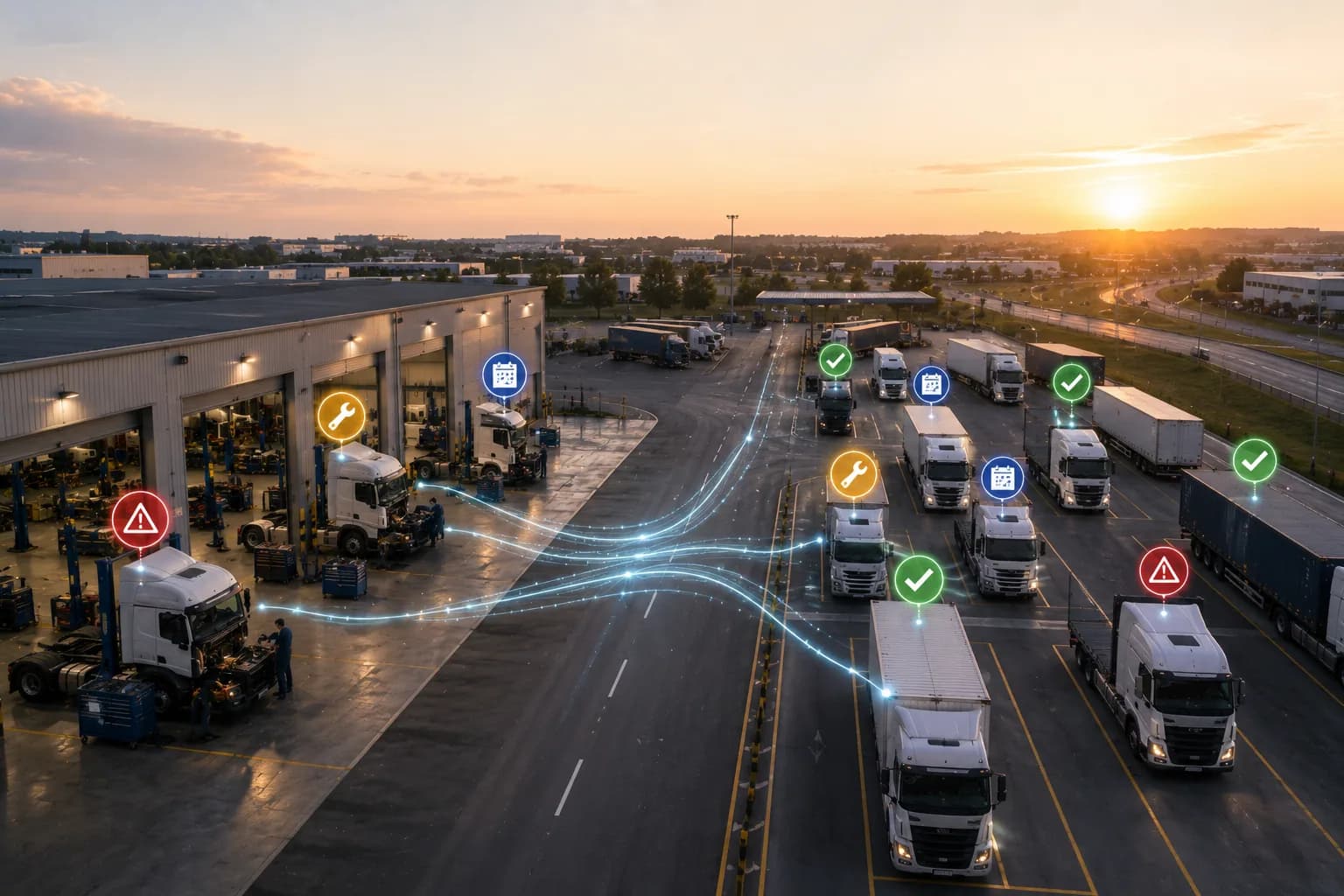 Garage Operations for Logistics: Daily Fleet Control