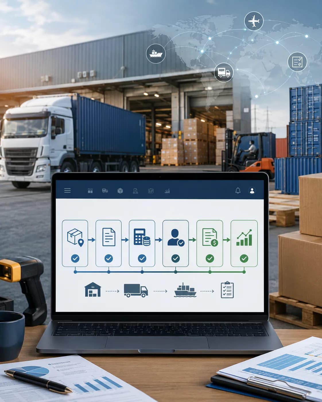 Transport and Freight Forwarding System with Accounting Approval Workflow