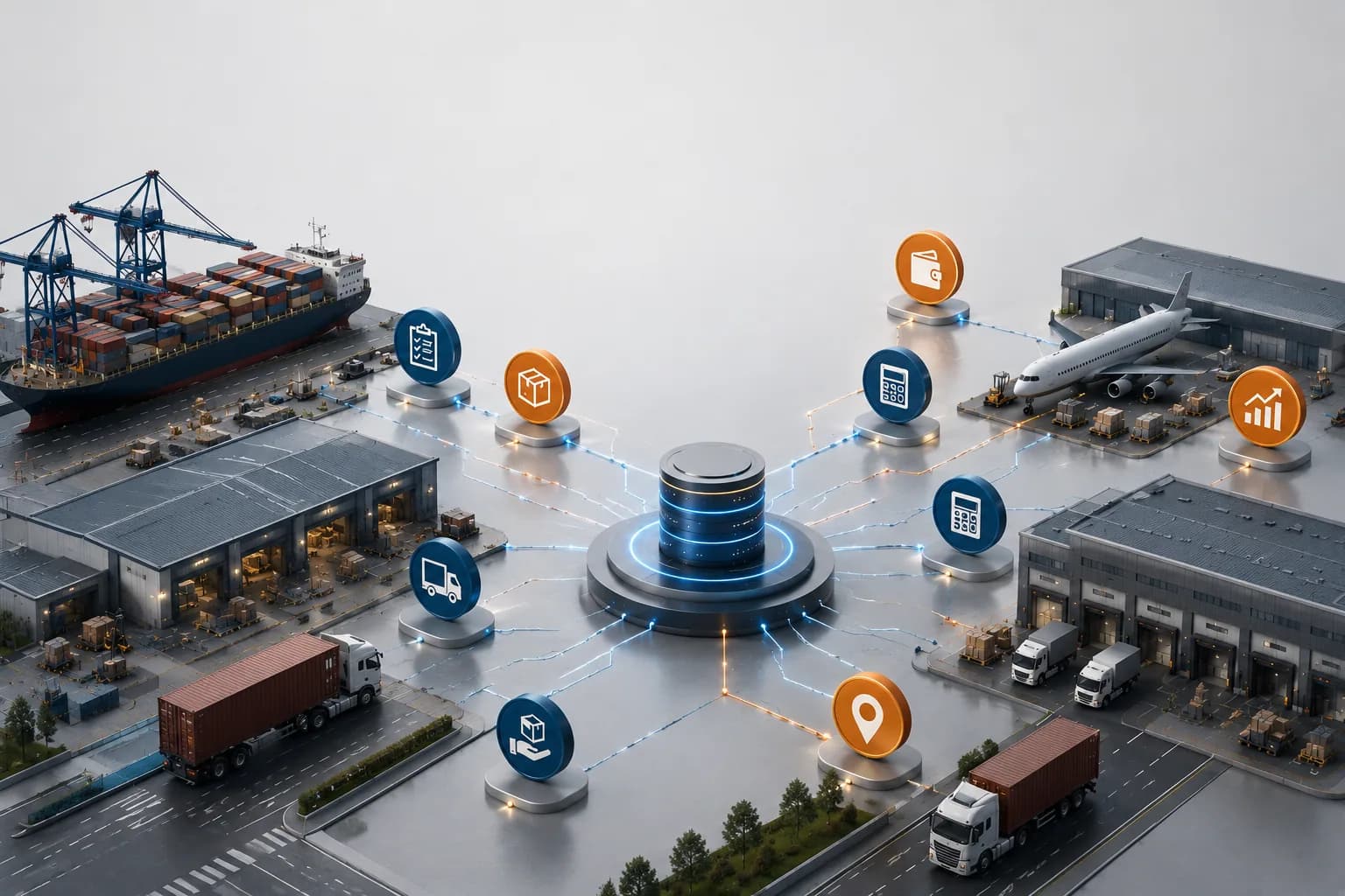 Logistics Software with Integrated Accounting Dashboard