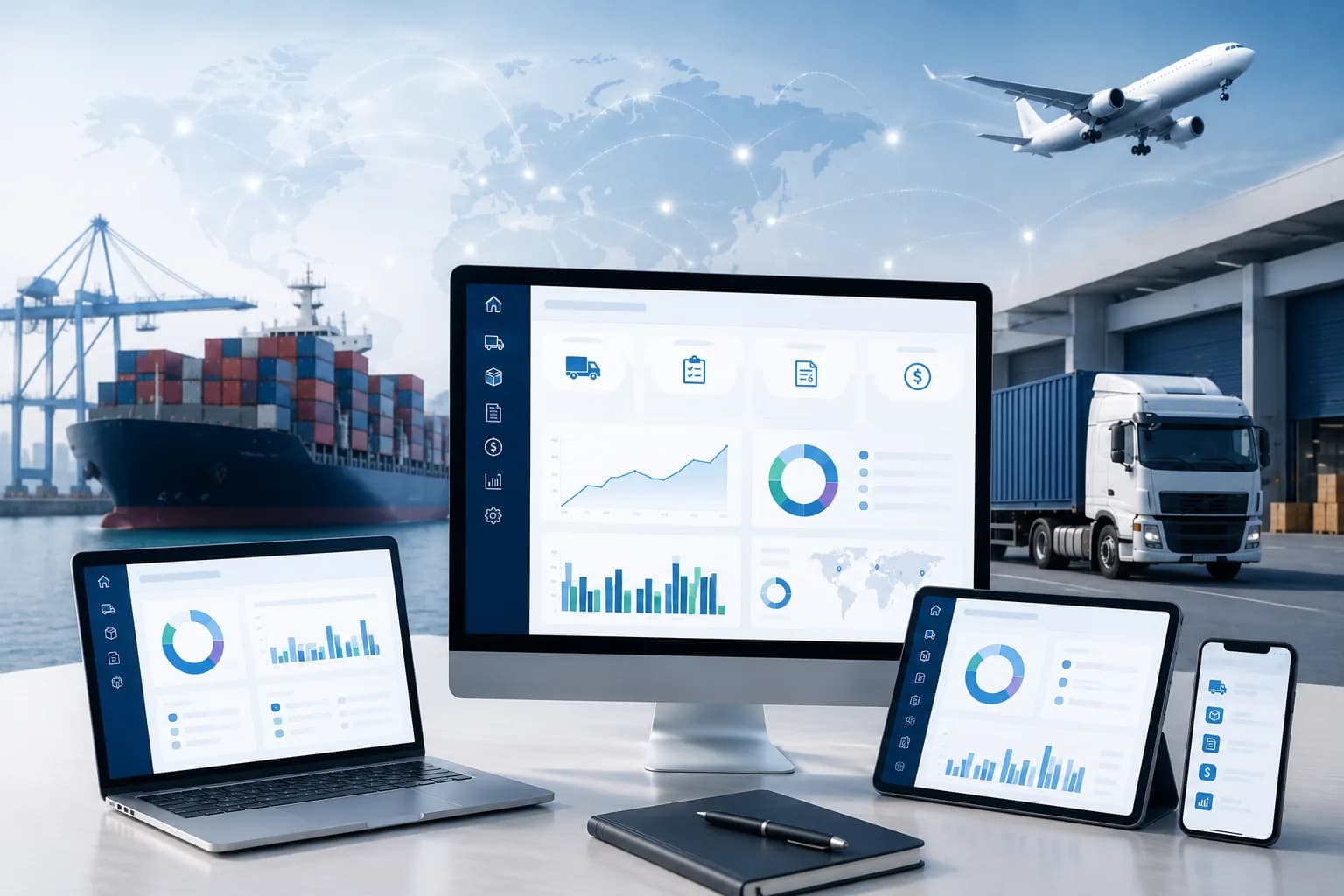 Integrated Accounting Dashboard Software for Logistics Operations