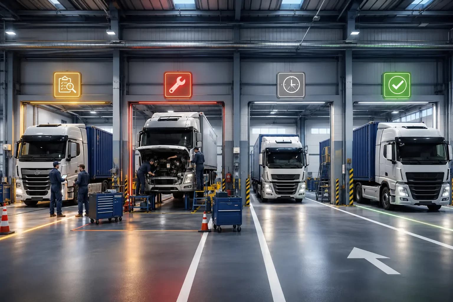 Garage quản lý cho logistics: kiểm soát đội xe