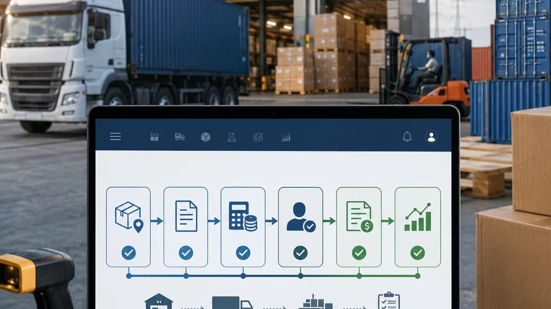 Transport and Freight Forwarding System with Accounting Approval Workflow