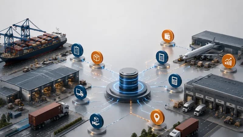 Logistics Software with Integrated Accounting Dashboard