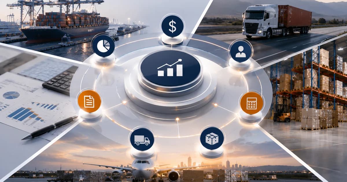 Logistics Software with Integrated Accounting Dashboard