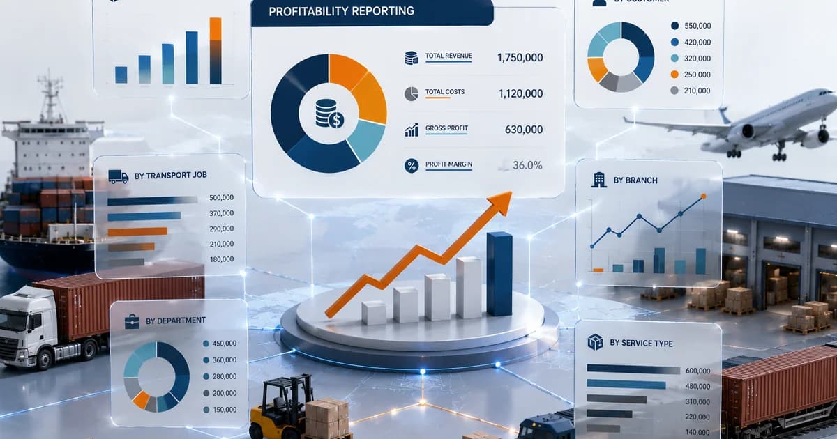 Logistics Software with Integrated Accounting Dashboard