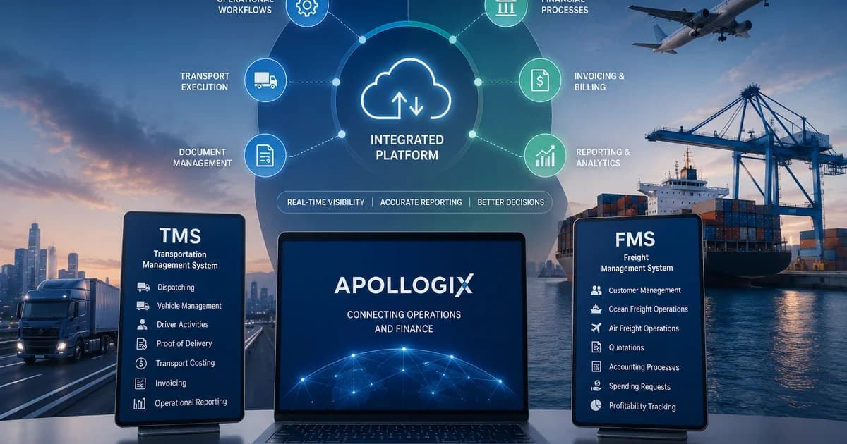 Integrated Accounting Dashboard Software for Logistics Operations