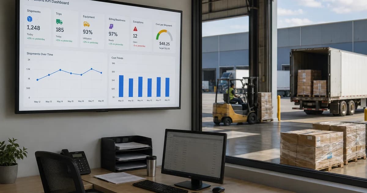 Logistics Operations KPI Dashboard Tracking System