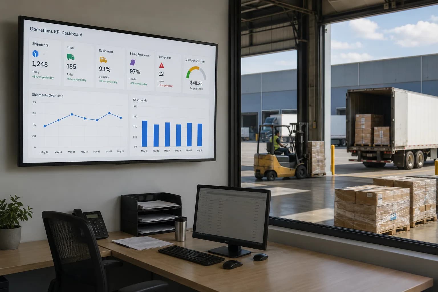 Logistics Operations KPI Dashboard Tracking System