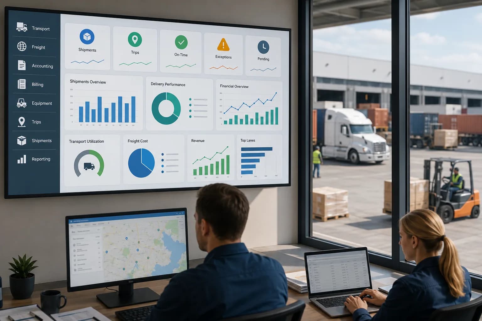Logistics Operations KPI Dashboard Tracking System