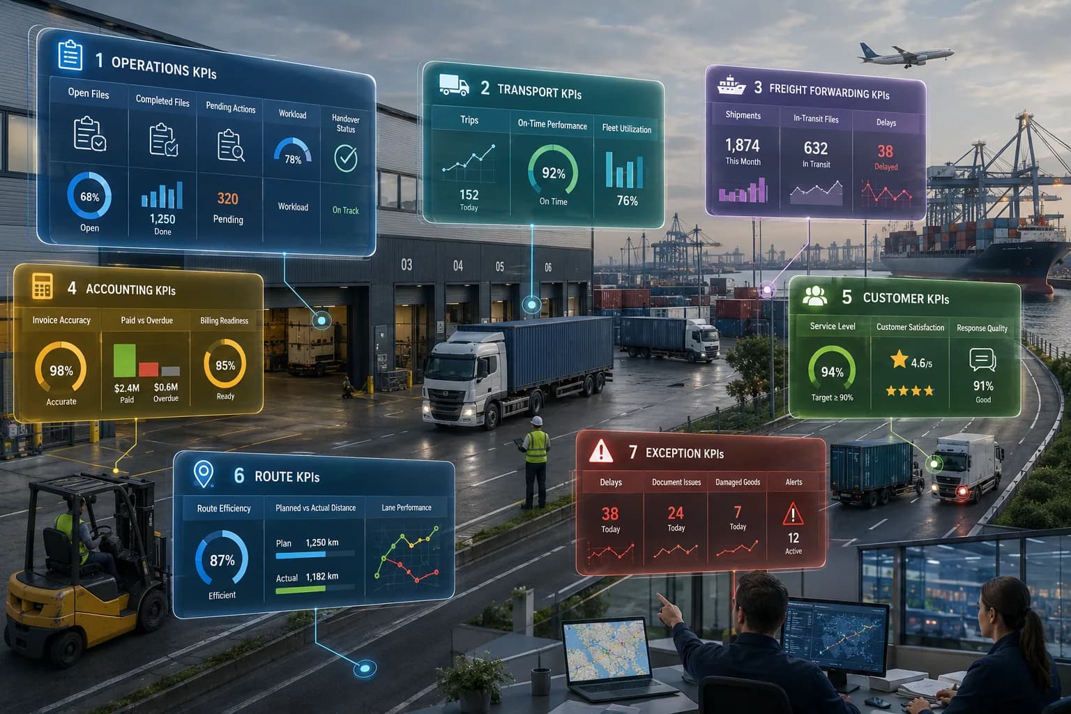 Logistics Operations KPI Dashboard Tracking System