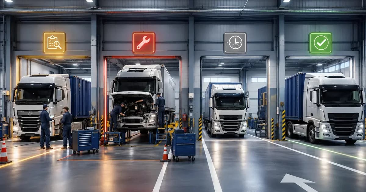Garage quản lý cho logistics: kiểm soát đội xe
