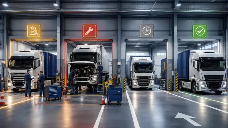 Garage quản lý cho logistics: kiểm soát đội xe